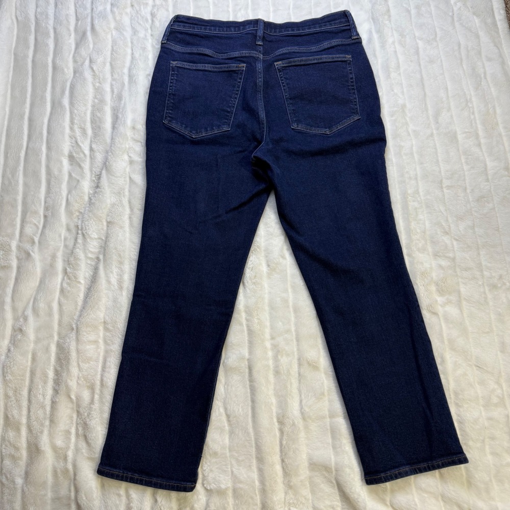 J.Crew Essential Straight Jeans Womens 30 Dark Wash Indigo High Rise‎ Stretch - Picture 3 of 10